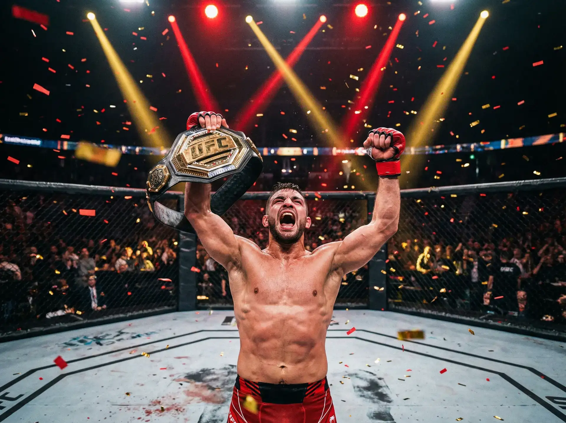 江南第一深情 重量级冠军战神阿瑞斯举起金腰带